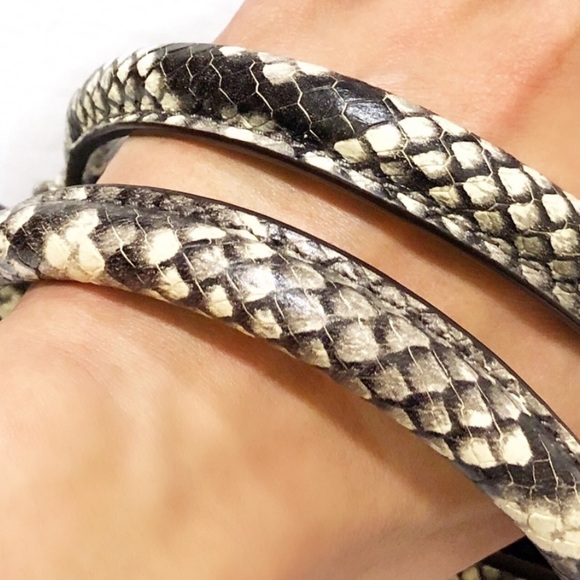 Michael Kors Tina Python Satchel - Picture 6 of 7